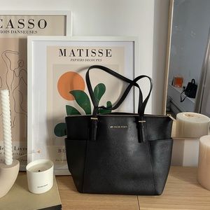 Michael Kors Black Leather Tote